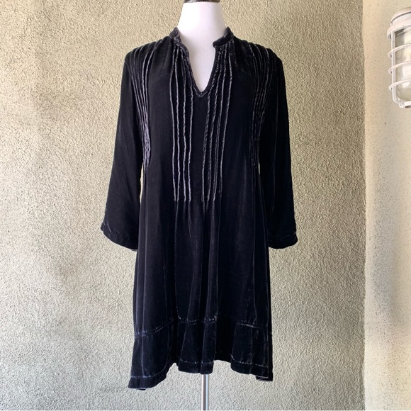 “CP Shades” Dark Navy Velvet Tunic Dress NWT $278 size M - Picture 9 of 12